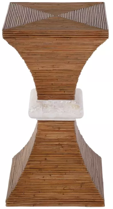 Marikit Brown 13" Square Side Table