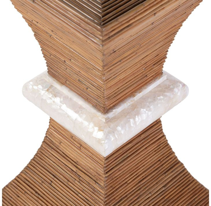 Marikit Brown 13" Square Side Table