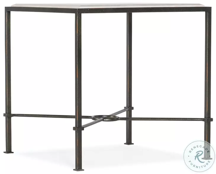 Melange Gray And Black End Table