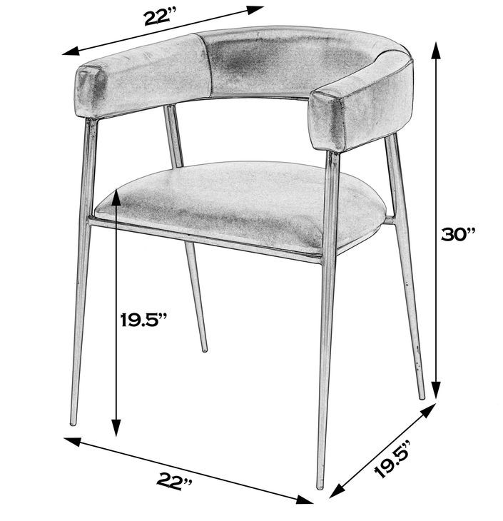Dallas Medium Brown 20" Dining Chair