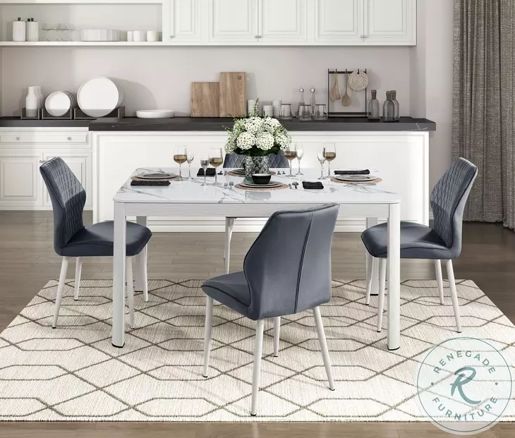 Hollis Dark Gray Side Chair Set Of 2