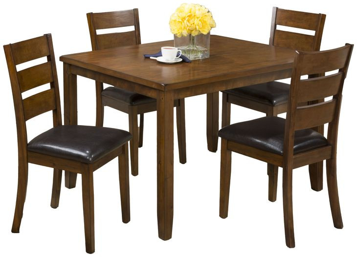 Plantation Light Brown 5 Piece Dining Set