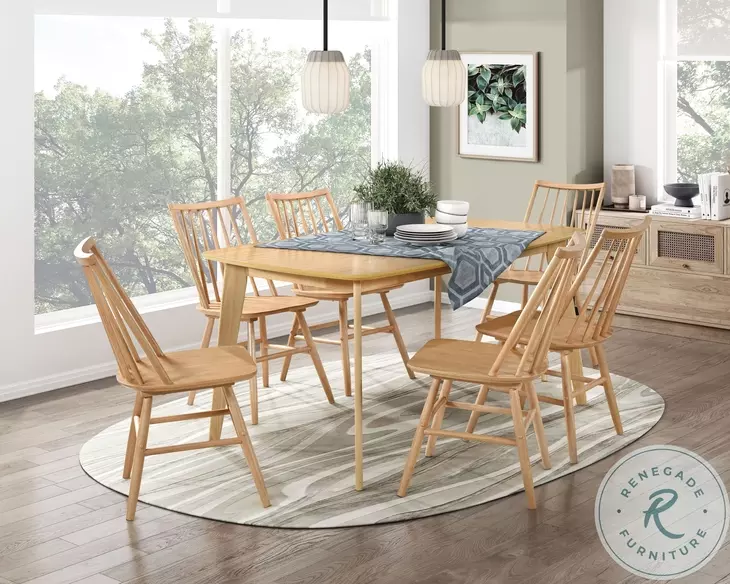 Pratter Natural Oak Dining Room Set
