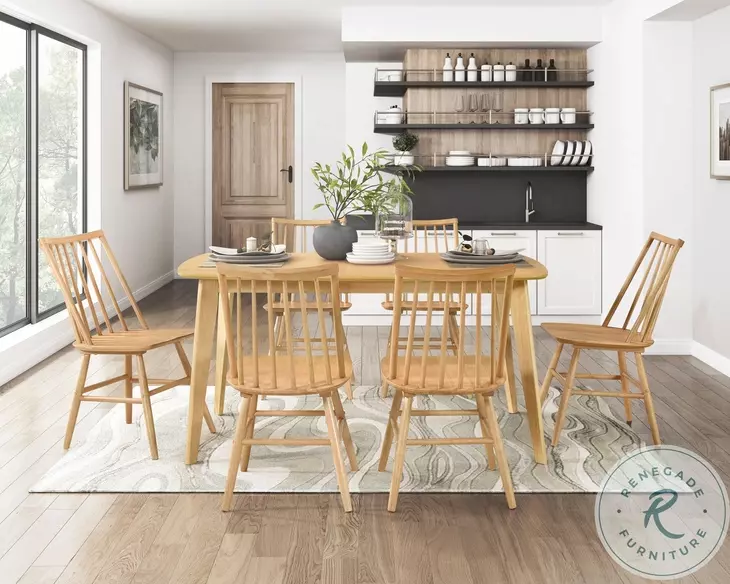 Pratter Natural Oak Dining Room Set