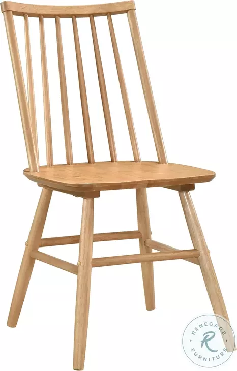 Pratter Natural Oak Side Chair Set Of 2
