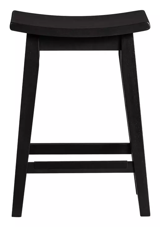 Austin Black Backless Stool Set of 2