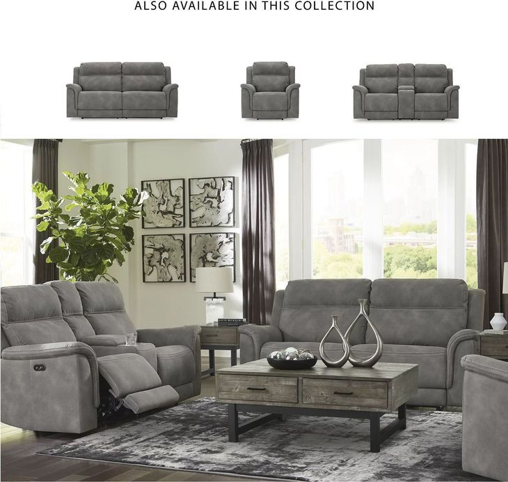 Next-Gen DuraPella Slate Performance Fabric Oversized Power Recliner