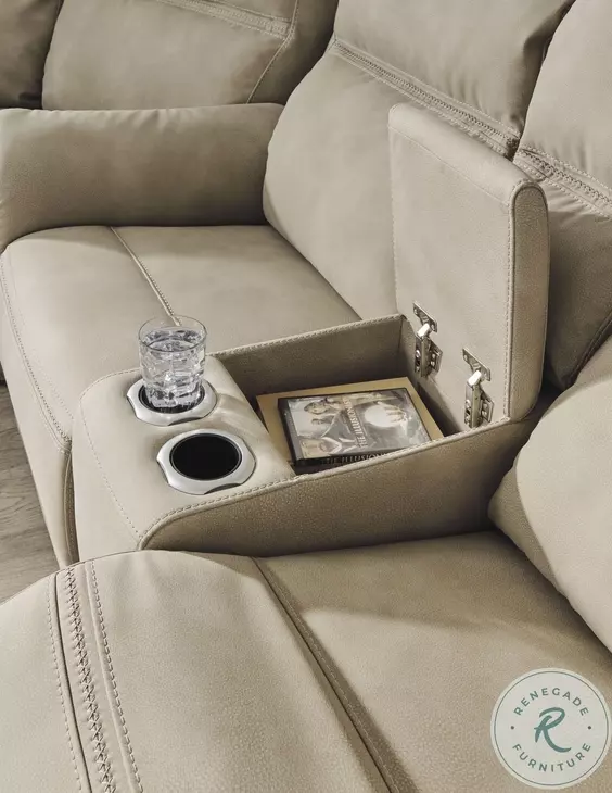 Next-Gen DuraPella Sand Power Reclining Loveseat with