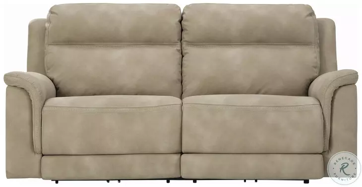Next-Gen DuraPella Sand Performance Fabric 80" Power Reclining Sofa