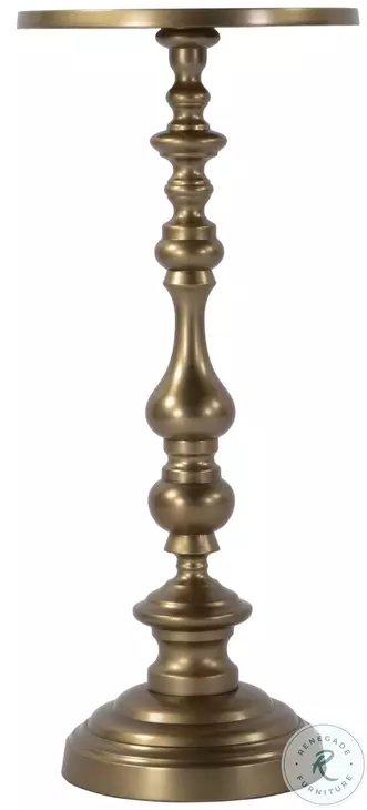 Mario Antique Gold End Table