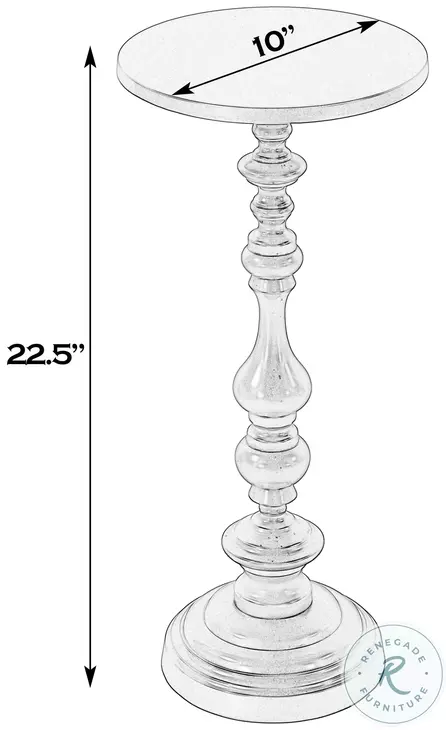 Mario Antique Gold End Table