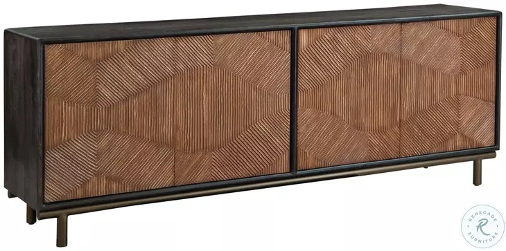 Keir Dark Brown And Ebony Server