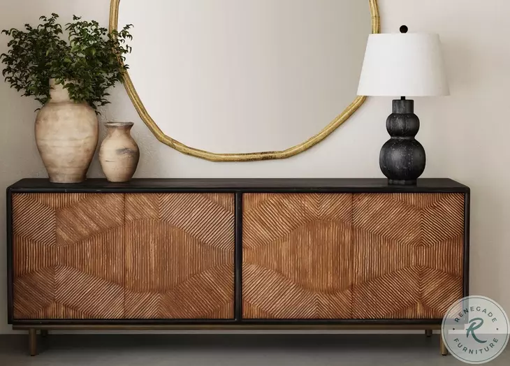 Keir Dark Brown And Ebony Server