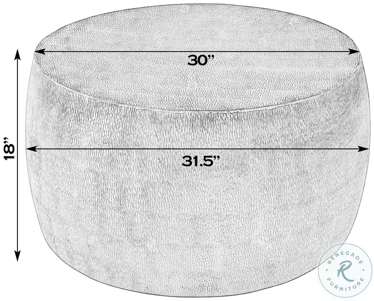 Sahara Antique Gold Round Coffee Table