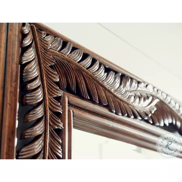 Bali Hai Aged Chestnut Brown Seabrook Landscape Mirror From Home