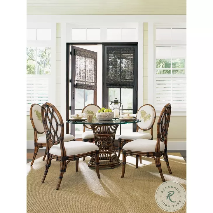 Bali Hai Ivory Gulfstream Oval Back Side Chair