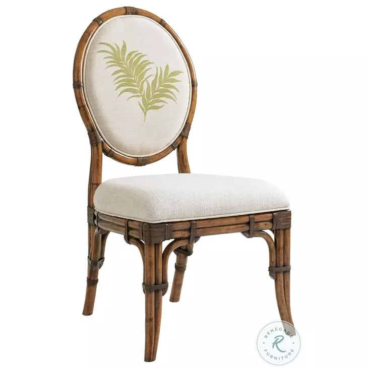 Bali Hai Ivory Gulfstream Oval Back Side Chair