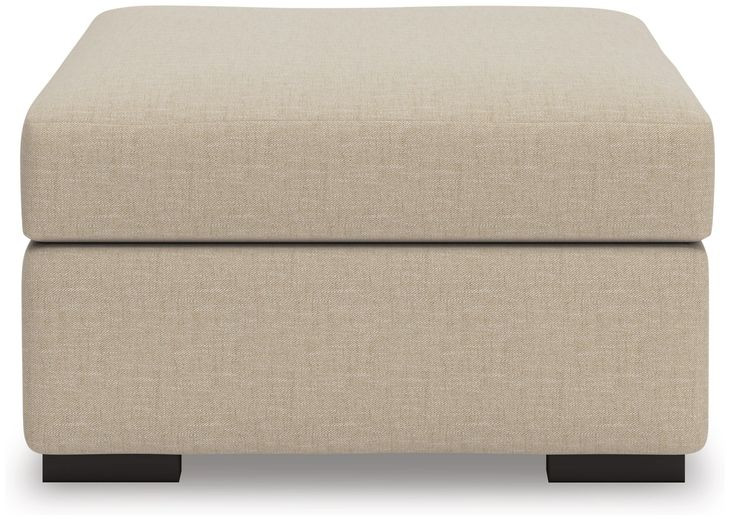 LadyMae Twill Oversized Accent Ottoman