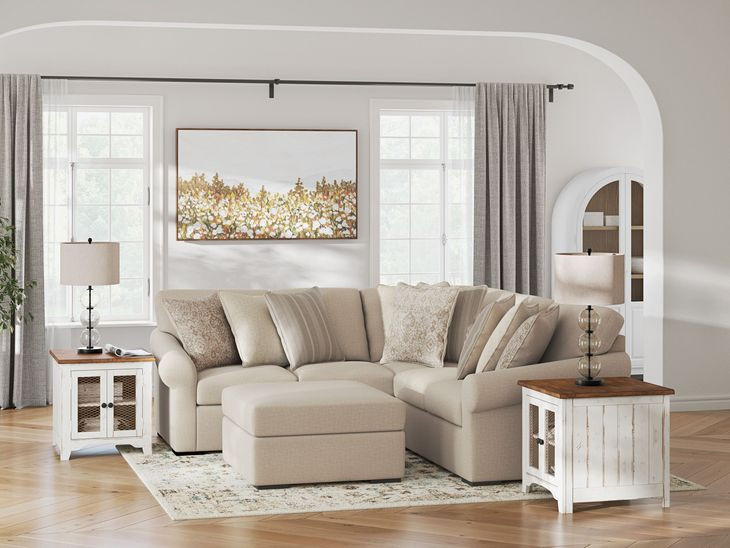 LadyMae Twill 3 Piece Sectional