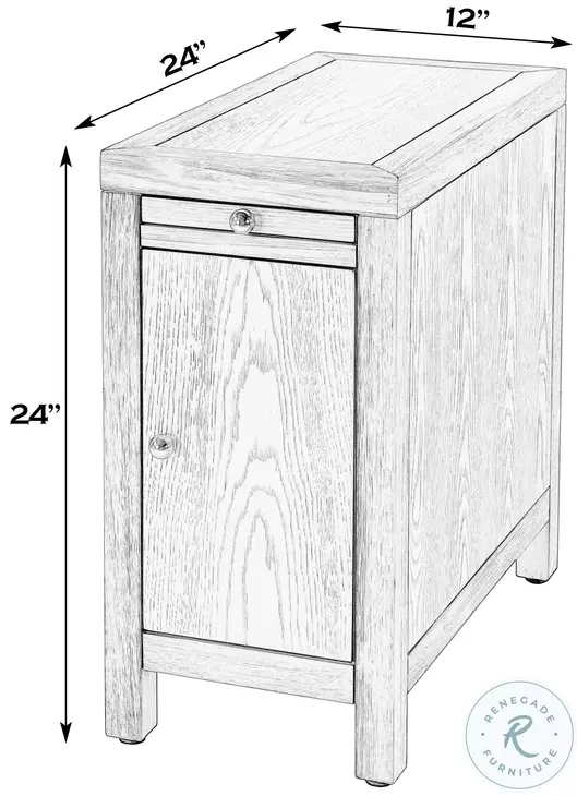 Nora Antique Coffee 1 Door End Table