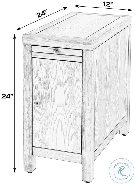 Nora Light Natural 1 Door End Table