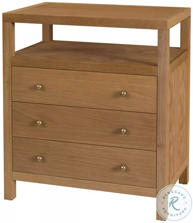 Nora Light Natural 3 Drawer Tall Nightstand