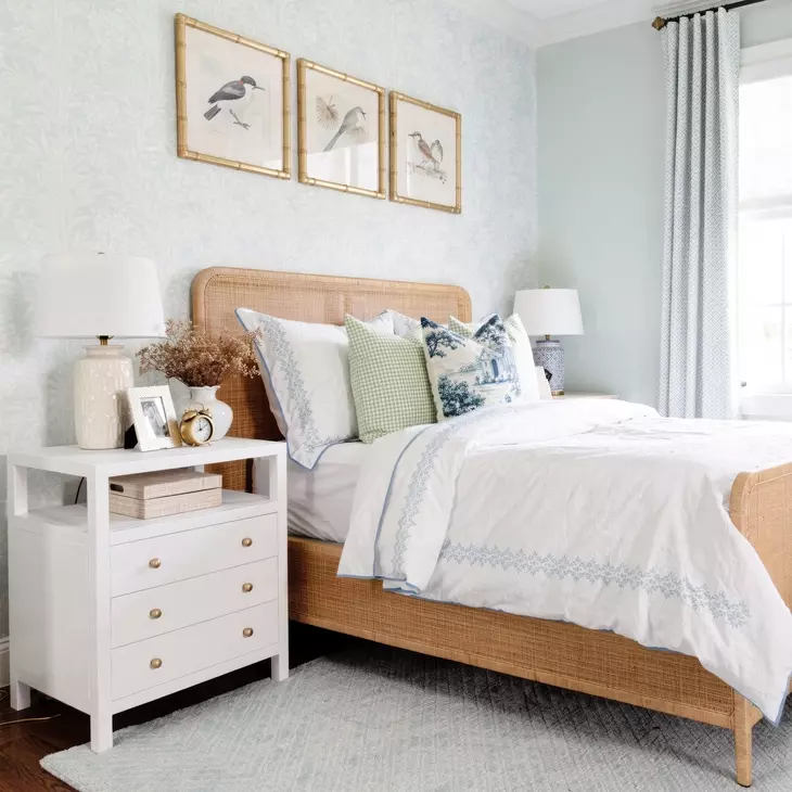 Nora Textured White 3 Drawer Tall Open Nightstand
