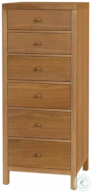 Nora Light Natural 6 Drawer Lingerie Chest