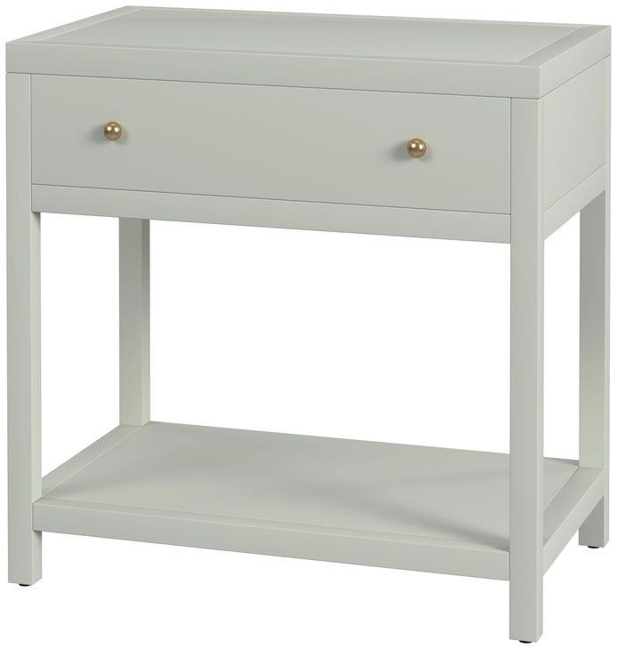 Nora Sage Green 1 Drawer Nightstand