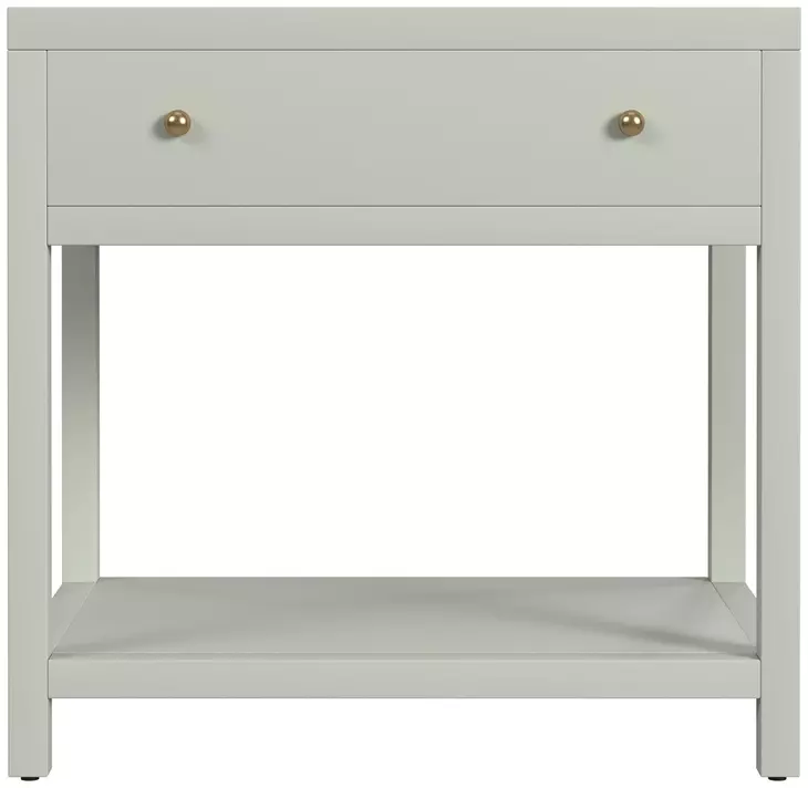 Nora Sage Green 1 Drawer Nightstand