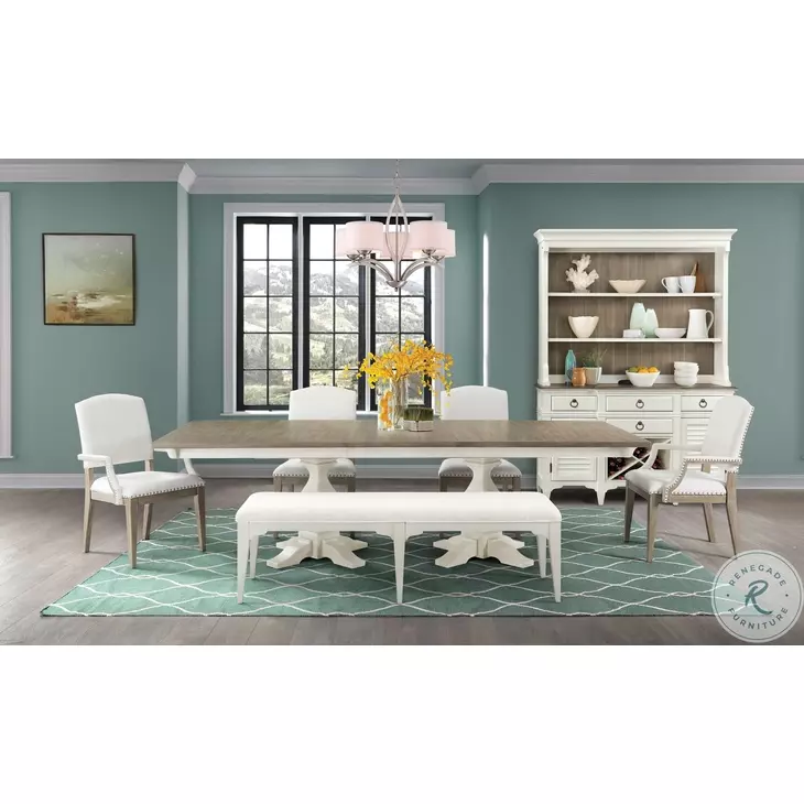 Myra Paperwhite Upholstered Dining Bench