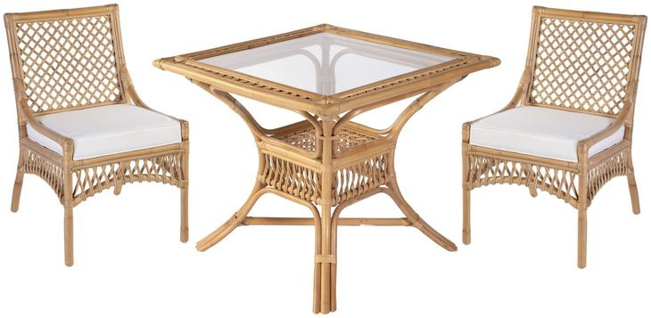 Antigua Natural Square Dining Room Set