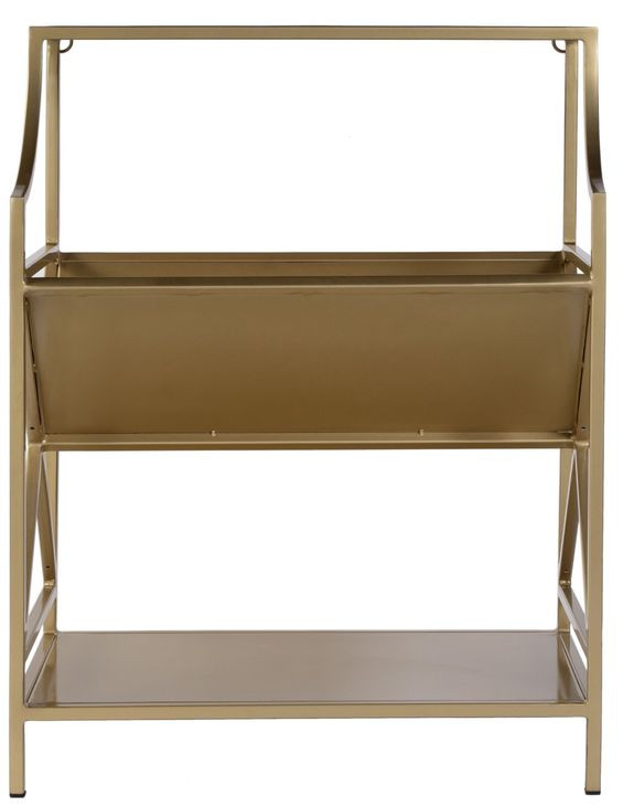 Franklin Gold 24" Rectangular 2 Tier Bookshelf