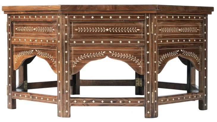 Mandore Brown 42" Octagon Coffee Table