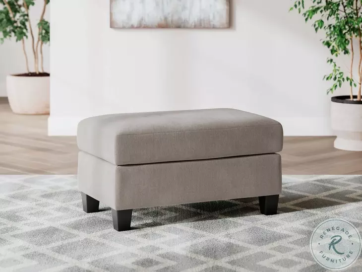 Willarae Taupe Ottoman