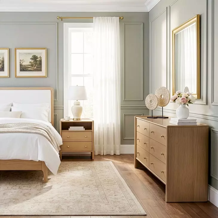 Colin Natural Oak 6 Drawer Dresser