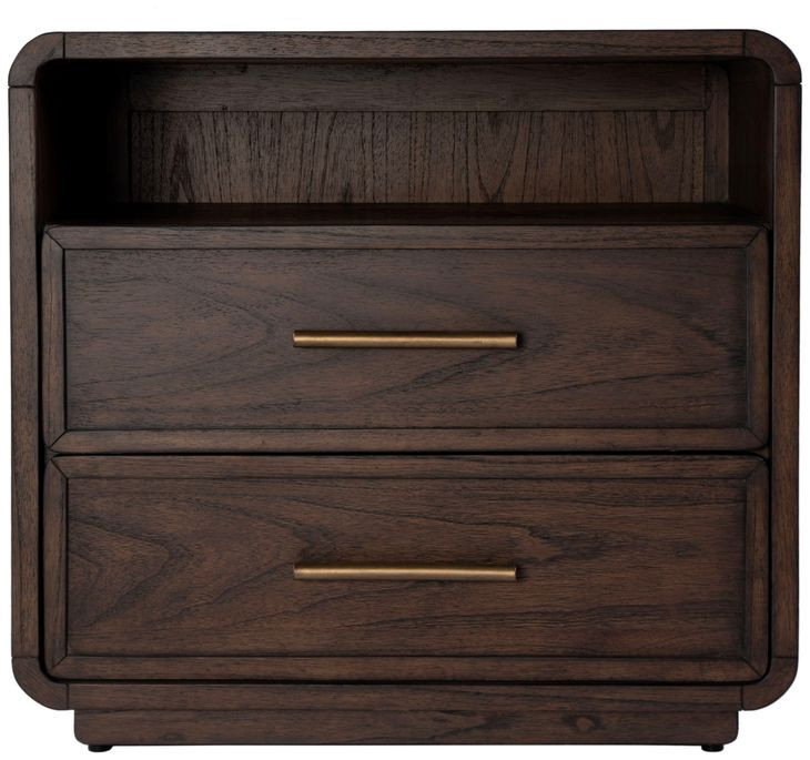 Keenan Brown Sugar Espresso 2 Drawers Nightstand