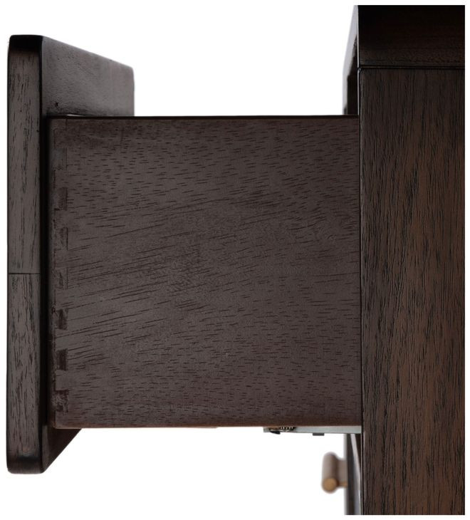 Keenan Brown Sugar Espresso 2 Drawers Nightstand