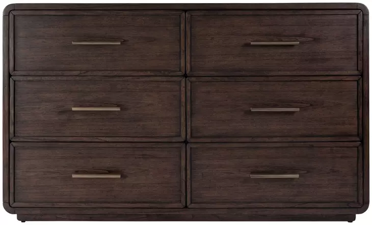 Keenan Brown Sugar Espresso 6 Drawers Dresser