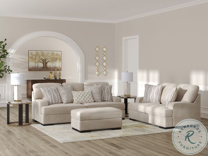 High Profile Taupe Ottoman