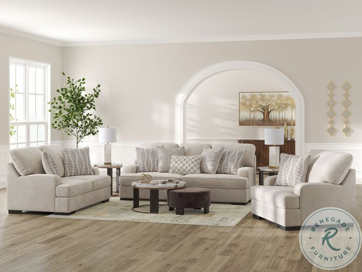 High Profile Taupe Living Room Set