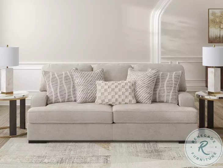 High Profile Taupe 94" Sofa