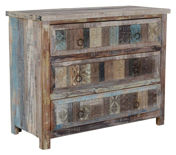 Baltim Butterwood Blend 3 Drawer Buffet