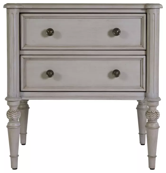 Ginny Gray Smoke 2 Drawer Accent Chest