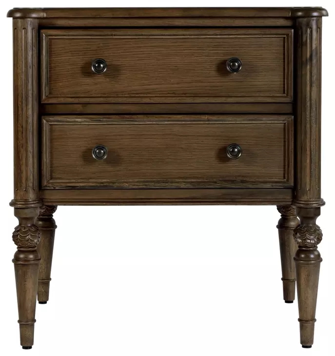 Ginny Walnut 2 Drawer Accent Chest