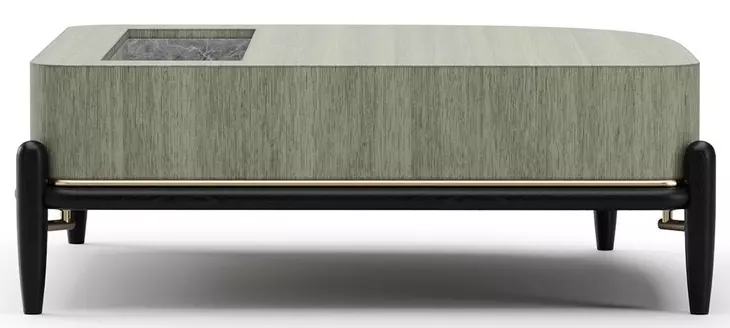 Madera Verdigris Koto and Modern Walnut Occasional Table Set