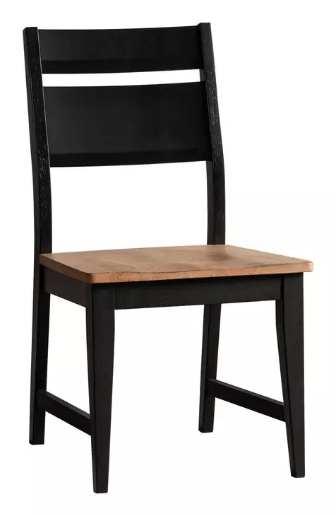 Austin Natural Mango and Black Rectangular Dining Room Set