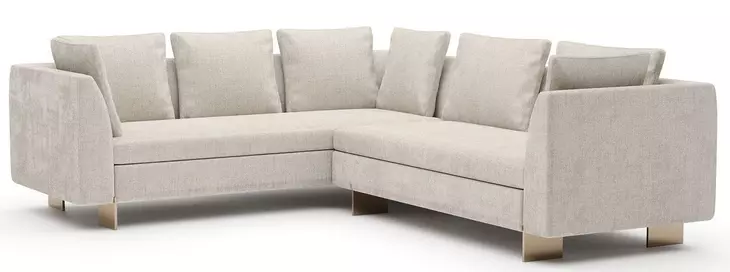 Altura Oatmeal 2 Piece Modular Small L Sectional with RAF Loveseat