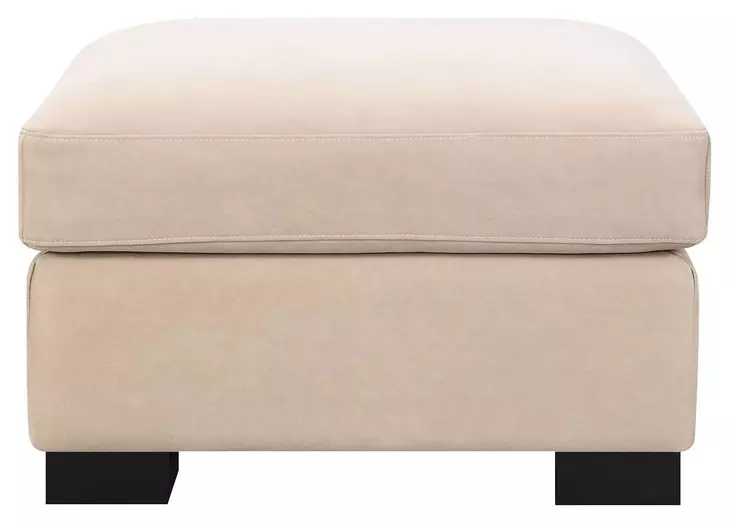 Dexter Taupe Upholstered Rectangular Ottoman