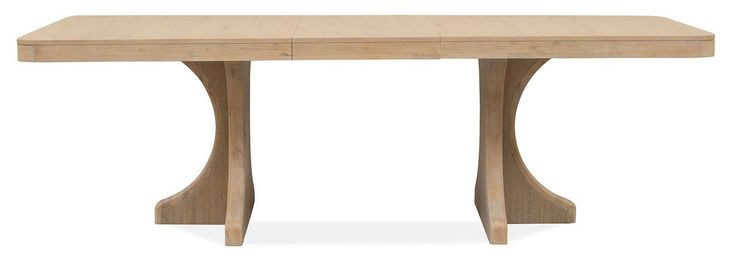 Somerset Butternut 96" Extendable Rectangular Dining Table